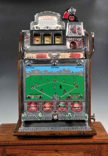 1922 Mills Baseball Slot Machine